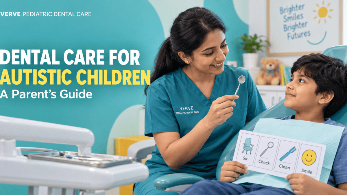Dentist preparing an autistic child for dental treatment in Ahmedabad